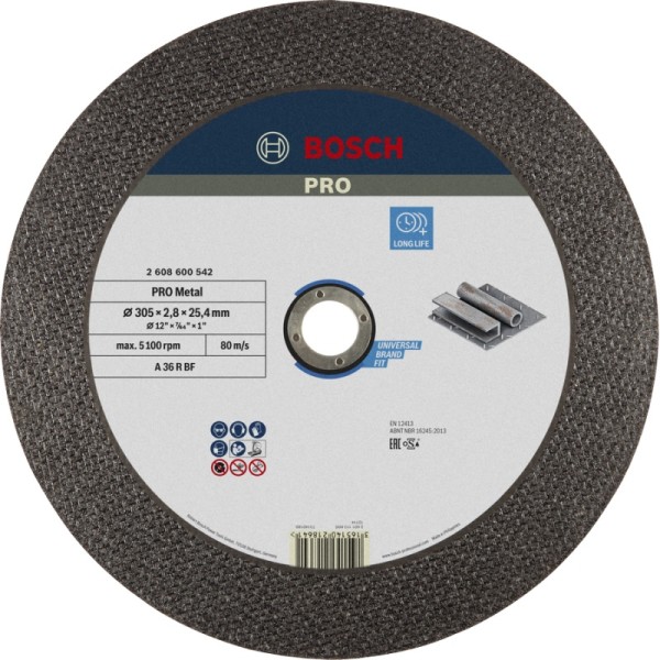 Диск Bosch PRO Metal 300 мм за рязане на метал